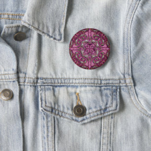 Symmetrisches Muster (azulejos like) Button
