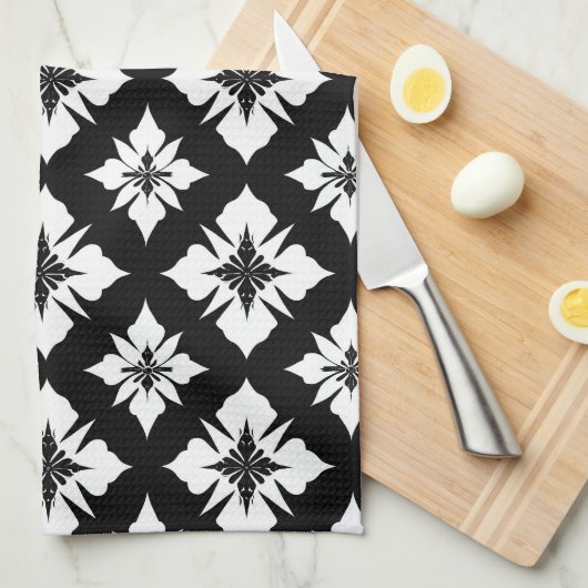 Symmetrisches Muster Geschirrtuch (Viertel Falte)