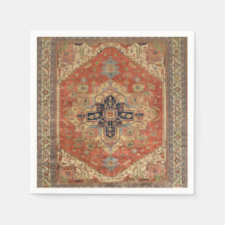 SYMMETRISCHES PERSISCHES VINTAGE-MUSTER SERVIETTE