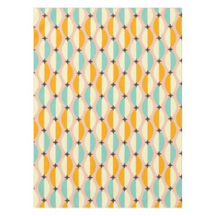Symmetrisches Retro-Muster mit ineinandergreifende Tischdecke