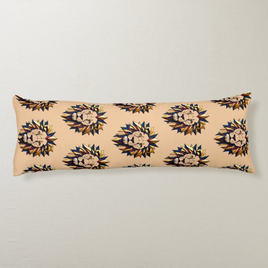 "Symmetrisches Roar" Seitenschläferkissen (Rückseite)