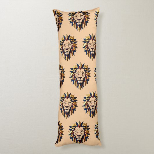 "Symmetrisches Roar" Seitenschläferkissen (Rückseite (Vertikal))