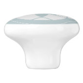 Symmetrisches rosa Blume gepolstertes Muster auf E Keramikknauf (Seitenansicht)