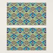 symmetrisches Textildesign mit blau und oder (Vorne & Hinten)