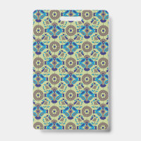symmetrisches Textildesign mit blau und oder
