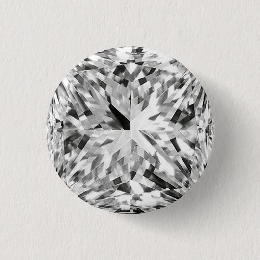Symmetrisches vielseitiges geometrisches Diamant-F Button (Vorderseite)