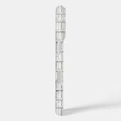 Symmetrisches, weißes Holzmuster Case-Mate iPhone Hülle (Rückseite / Rechts)