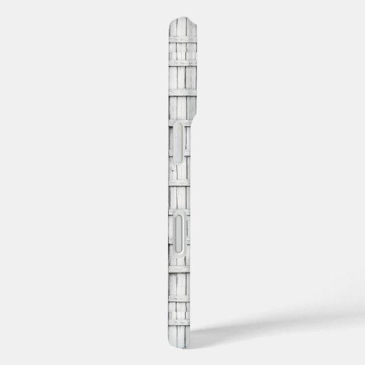 Symmetrisches, weißes Holzmuster Case-Mate iPhone Hülle (Rückseite / Rechts)