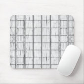 Symmetrisches, weißes Holzmuster Mousepad (Mit Mouse)