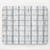 Symmetrisches, weißes Holzmuster Mousepad (Vorne)