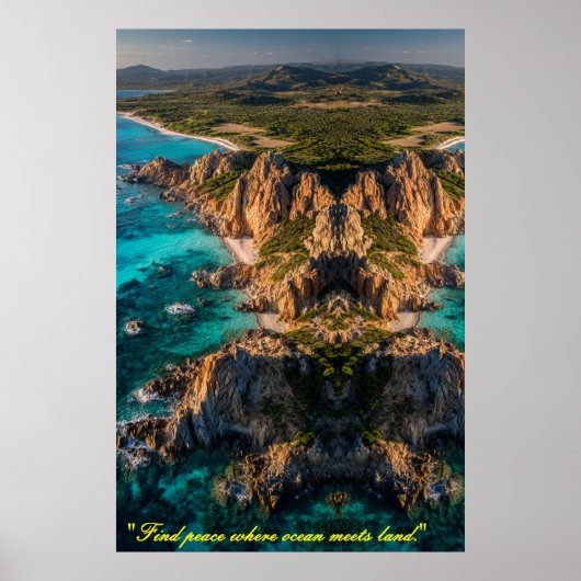 Symmetry of the Sea and Land Poster (Vorne)