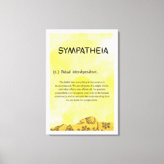Sympatheia Leinwanddruck gespannt (Vorderseite)