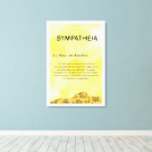 Sympatheia Leinwanddruck gespannt (Insitu (Holzboden))