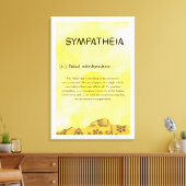 Sympatheia Leinwanddruck gespannt (Insitu (Wohnzimmer))