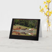 Sympathekarte für Pferde mit tiefstem Beileid Karte (Gelbe Blume)