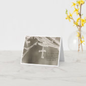 Sympathekarte mit Eiskreuz Karte (Gelbe Blume)