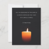 Sympathekarte mit herzlicher Nachricht (Vorderseite)