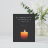 Sympathekarte mit herzlicher Nachricht (Stehend Vorderseite)