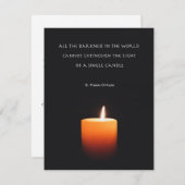 Sympathekarte mit herzlicher Nachricht (Vorne/Hinten)