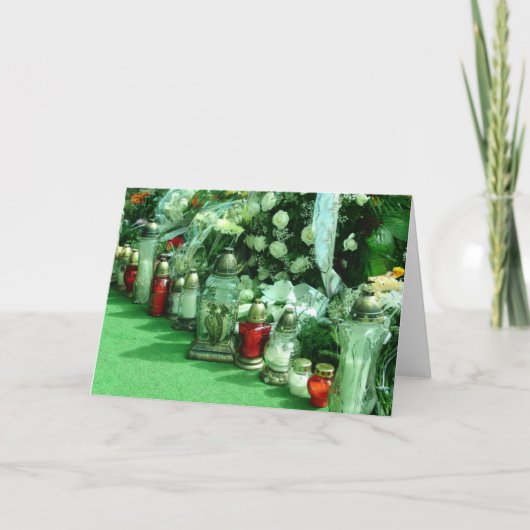 Sympathekarte Polnische Beerdigung BLANK INSIDE Karte (Vorderseite)