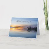 SYMPATHEKARTE SONNENREISE/SUNSET DANKESKARTE (Vorderseite)