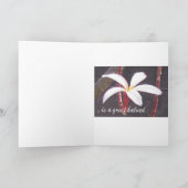 Sympathie Card-Tropische Blume Karte (Innenseite)