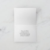 Sympathie für Wildblumen Dankeskarte (Innenseite)