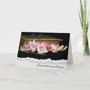 Sympathie-Gladiole auf alter Bibel Karte