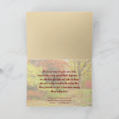 SYMPATHIE/HERBSTFARBE KARTE (Innenseite)