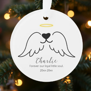 Sympathie Hund Engel Flügel Haustier Verlust Benut Ornament