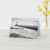 Sympathie-Karte - Bibelverse auf dem Leuchtturm-Fo Karte (Gelbe Blume)