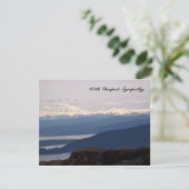 Sympathie-Karte der Misty Sea Bible Verse Karte (Stehend Vorderseite)