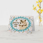 Sympathie-Karte für den Haushamster. Karte (Gelbe Blume)