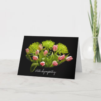 Sympathie-Karte Tulips Blume Arrangement Karte