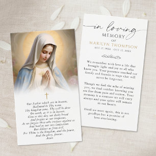 Sympathie Religiöse Jungfrau Maria Foto Gebetskart