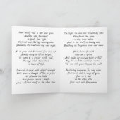 Sympathieausweis Die Rose wächst noch jenseits der Karte (Innenseite)