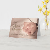 Sympathieausweis zum Tod der Mutter Karte (Gelbe Blume)