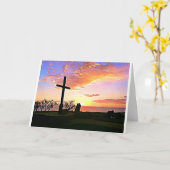 Sympathiekarte, das Kreuz Karte (Gelbe Blume)