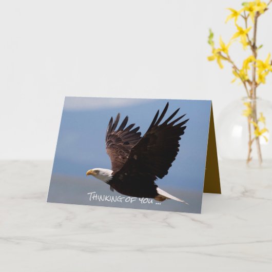 Sympathiekarte - Forever with you (Adler) Karte (Gelbe Blume)