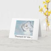 Sympathiekarte - Forever with you (Katze) Karte (Gelbe Blume)