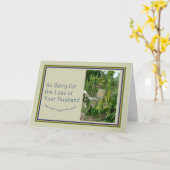 Sympathiekarte für das Ehemann mit Bank und Pflanz Karte (Gelbe Blume)