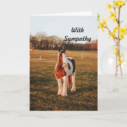 Sympathiekarte für das Paint Work Horse Karte (Gelbe Blume)