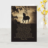 Sympathiekarte für das Pferd für immer Karte (Gelbe Blume)