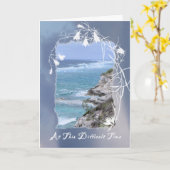 Sympathiekarte für den Mann, Sea Image Karte (Gelbe Blume)