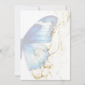 Sympathiekarte für den Muttertag - Blauer Schmette (Rückseite)