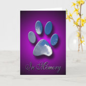 Sympathiekarte für den Tod von Haustieren | im Ged Karte (Gelbe Blume)