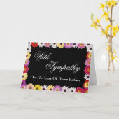 Sympathiekarte für den Verlust des Vaters Karte (Gelbe Blume)