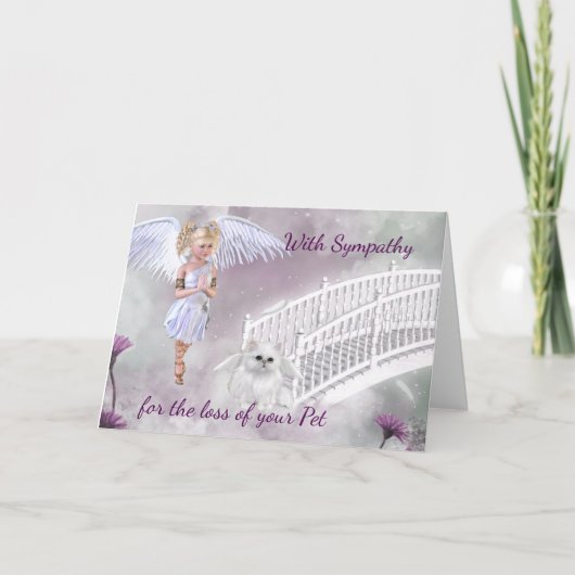Sympathiekarte für den Verlust eines Haustiers Karte (Vorderseite)
