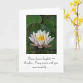 Sympathiekarte für die Wasserlilie Karte (Gelbe Blume)