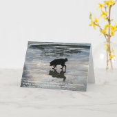 Sympathiekarte für die Weitergabe von Hunden Karte (Gelbe Blume)